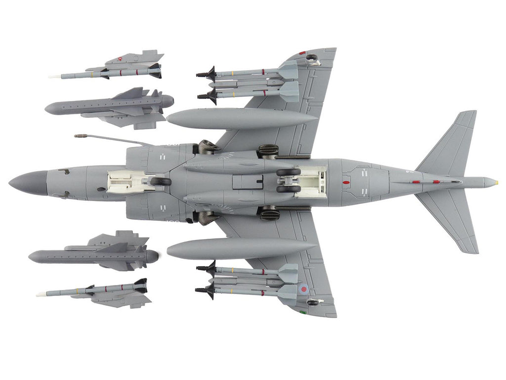 British Aerospace Sea Harrier FA.2 Aircraft with Sea Eagle Missiles "ZH796" (2018) British Royal Navy "Air Power Series" 1/72 Diecast Model by Hobby Master-0