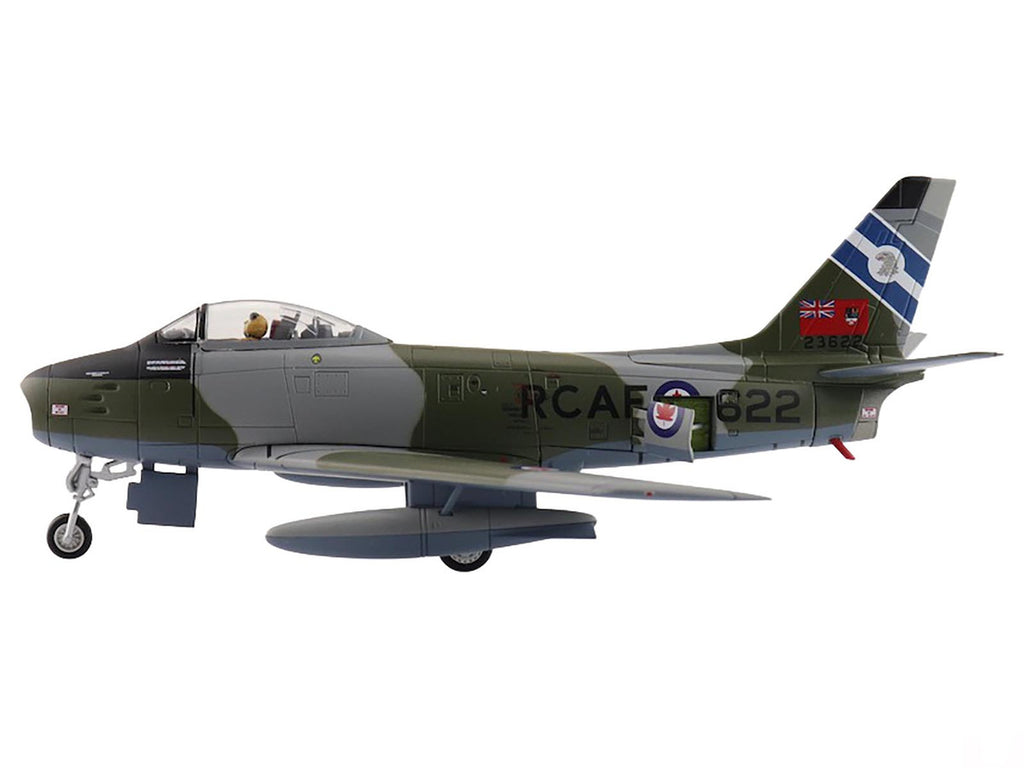 Canadair Sabre Mk.6 Fighter Aircraft "23622 430 Squadron" (1950s) Royal Canadian Air Force "Air Power Series" 1/72 Diecast Model by Hobby Master-2