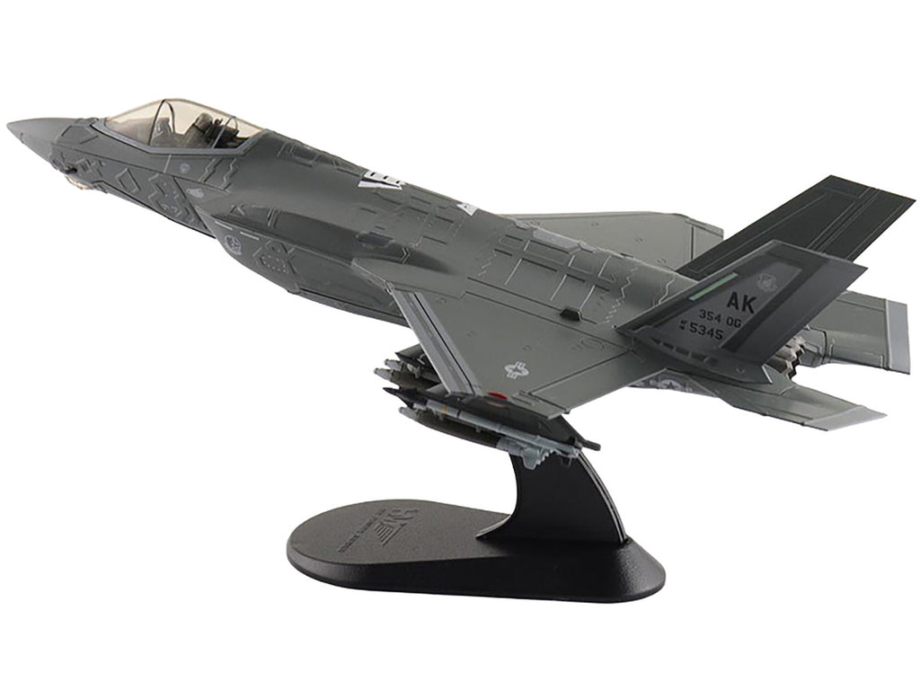 Lockheed Martin F-35A Lightning II Aircraft "5345 354th Operations Group Eielson Air Force Base Alaska" (2020s) United States Air Force "Air Power Series" 1/72 Diecast Model by Hobby Master-3