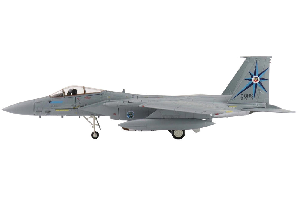 McDonnell Douglas F-15A Eagle Fighter Aircraft "76-0111 318th Fighter Interceptor Squadron" United States Air Force "Air Power Series" 1/72 Diecast Model by Hobby Master-1