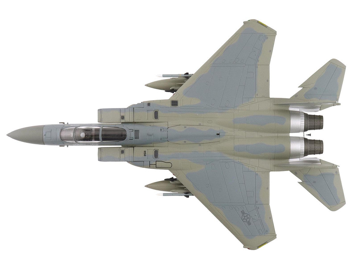 McDonnell Douglas F-15C Eagle Fighter Aircraft "85-0111 11th Air Force Elmendorf Air Force Base Alaska" United States Air Force "Air Power Series" 1/72 Diecast Model by Hobby Master-1
