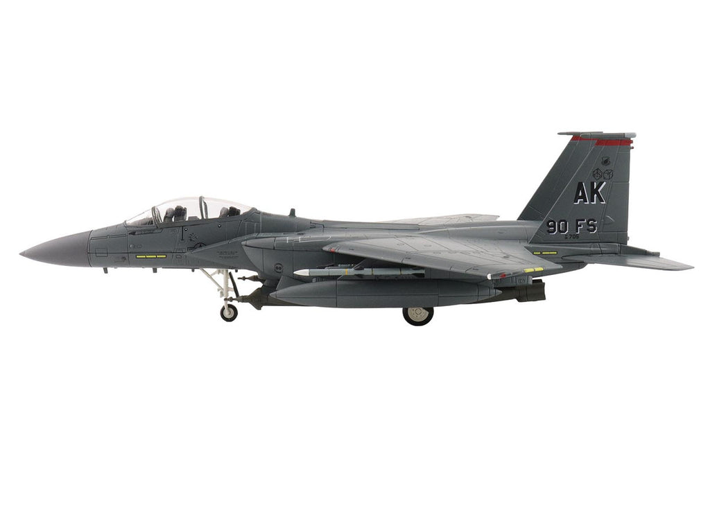 McDonnell Douglas F-15E Strike Eagle Fighter Aircraft "88-0705 90th Fighter Squadron Commanding Officer's Jet" (2005) United States Air Force "Air Power Series" 1/72 Diecast Model by Hobby Master-0