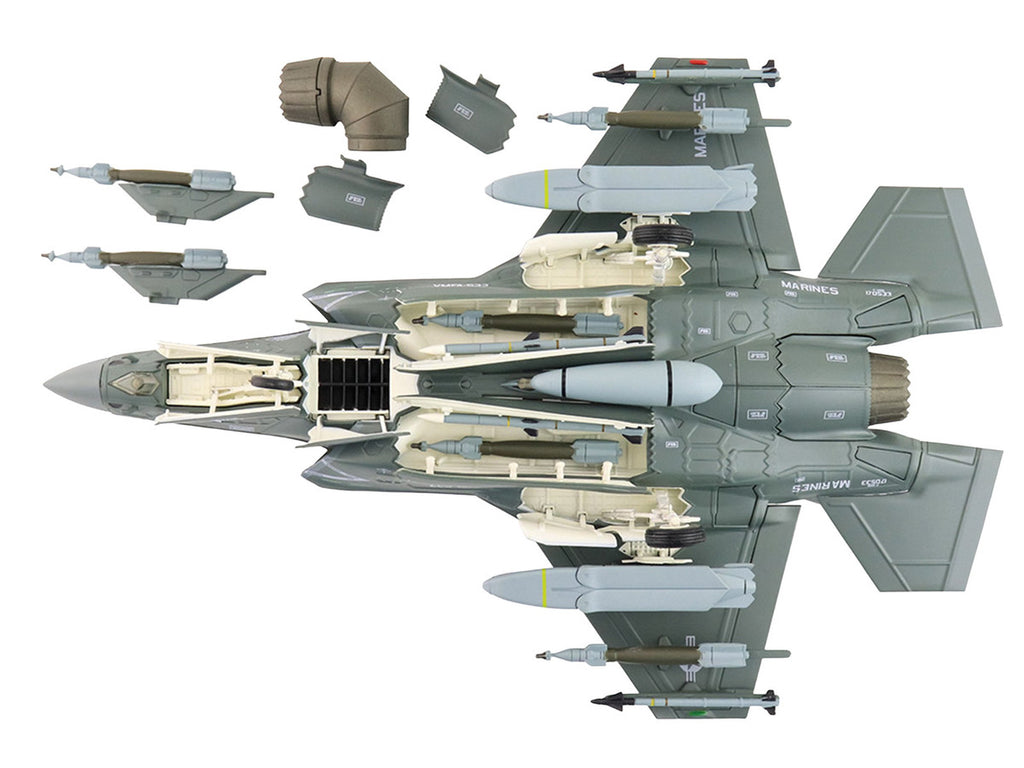 Lockheed Martin F-35B Lightning II Aircraft (Beast Mode) "170533 VMFA-533 Hawks" (2025) United States Marine Corps "Air Power Series" 1/72 Diecast Model by Hobby Master-3