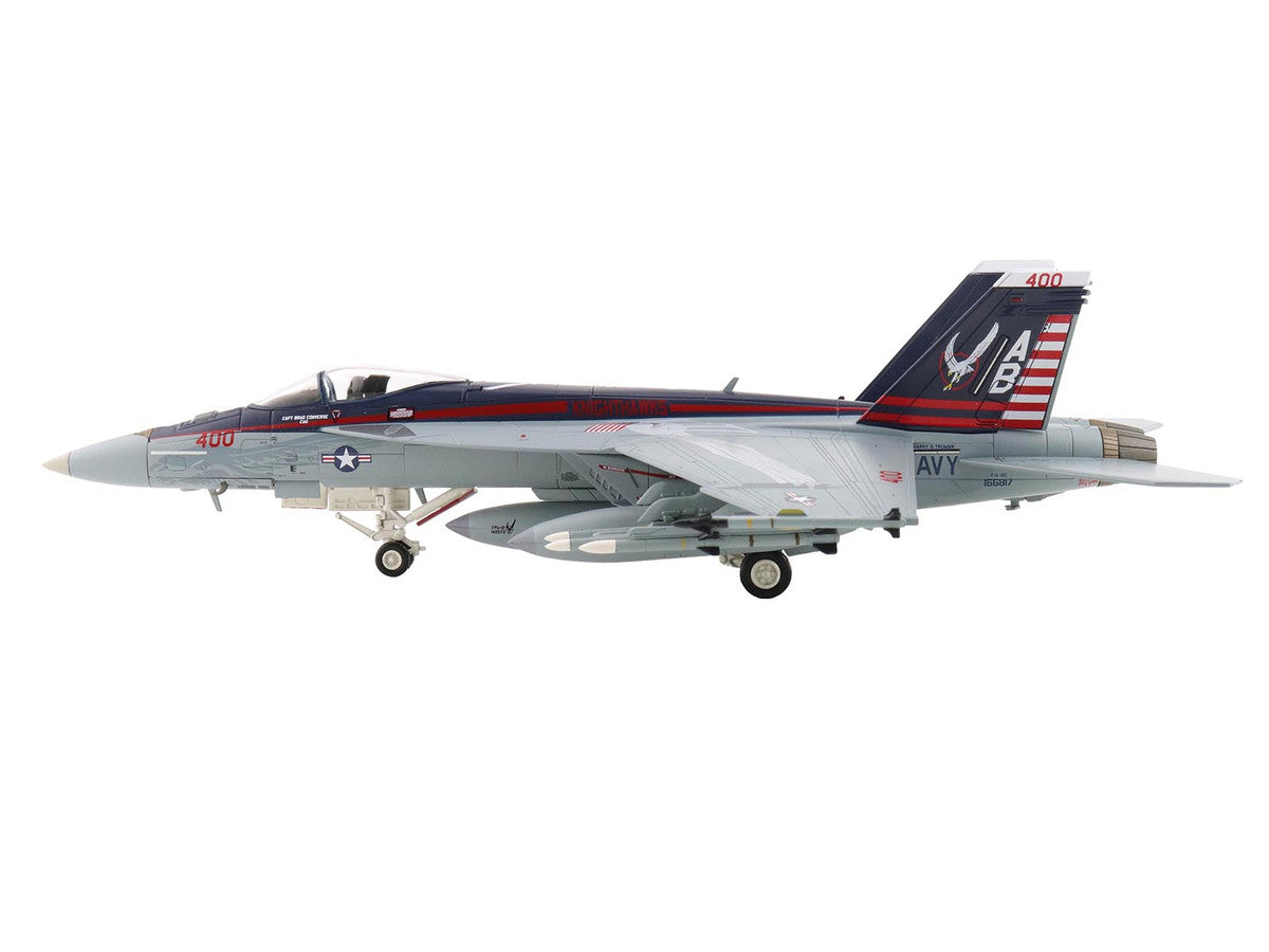 Boeing F/A-18E Super Hornet Fighter Aircraft "166817 VFA-136 Knighthawks USS Trumman" (2024) United States Navy "Air Power Series" 1/72 Diecast Model by Hobby Master-0