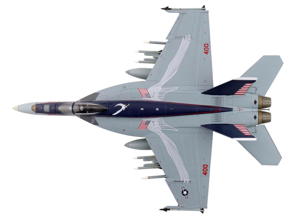 Boeing F/A-18E Super Hornet Fighter Aircraft "166817 VFA-136 Knighthawks USS Trumman" (2024) United States Navy "Air Power Series" 1/72 Diecast Model by Hobby Master-2