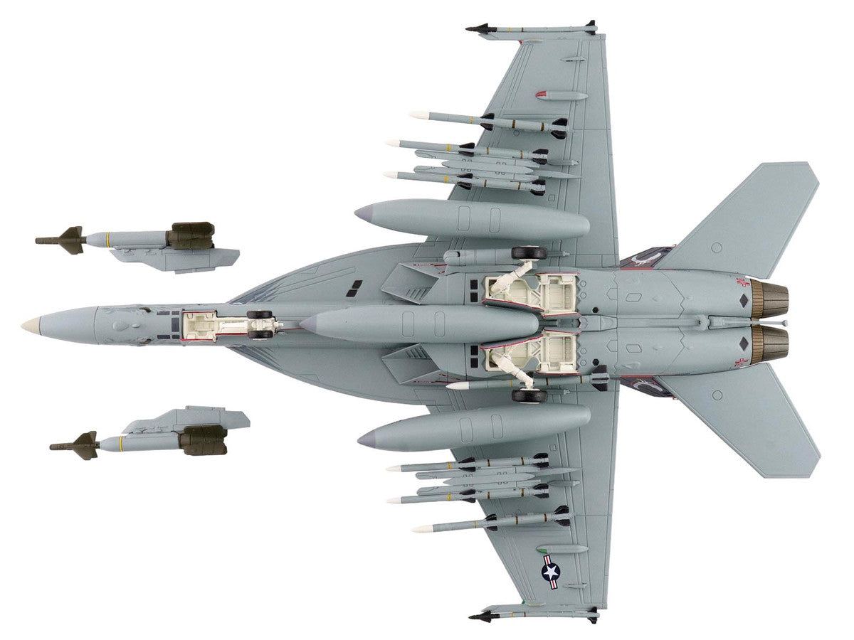 Boeing F/A-18E Super Hornet Fighter Aircraft "166817 VFA-136 Knighthawks USS Trumman" (2024) United States Navy "Air Power Series" 1/72 Diecast Model by Hobby Master-1