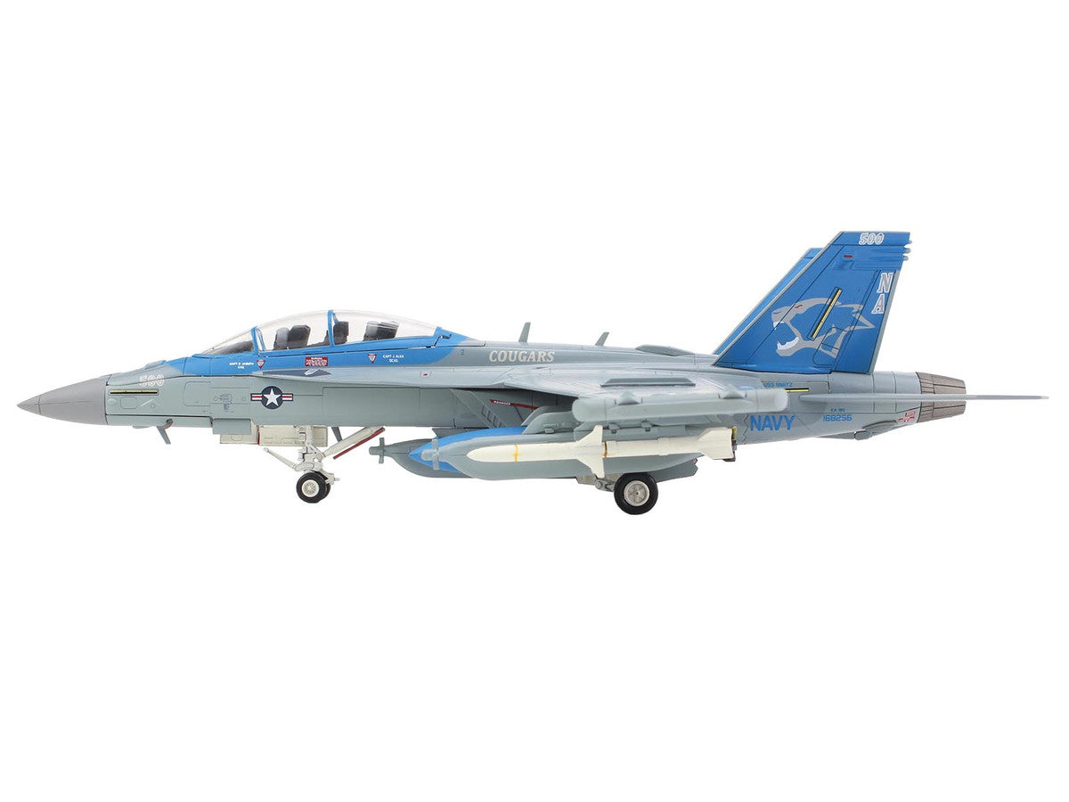 Boeing EA-18G Growler Aircraft "168256 VAQ-139 Cougars" (2025) United States Navy "Air Power Series" 1/72 Diecast Model by Hobby Master-1