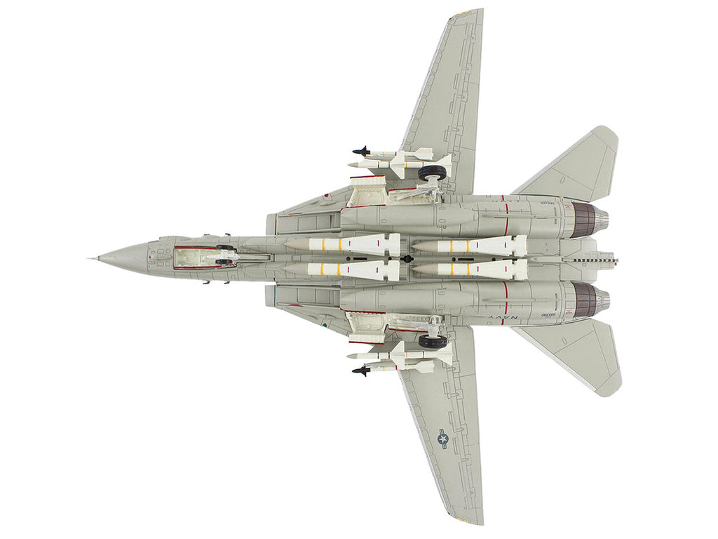 Grumman F-14A Tomcat Fighter Aircraft "Sukhoi Killer VF-41 Black Aces USS Nimitz" (1981) United States Navy "Air Power Series" 1/72 Diecast Model by Hobby Master-2