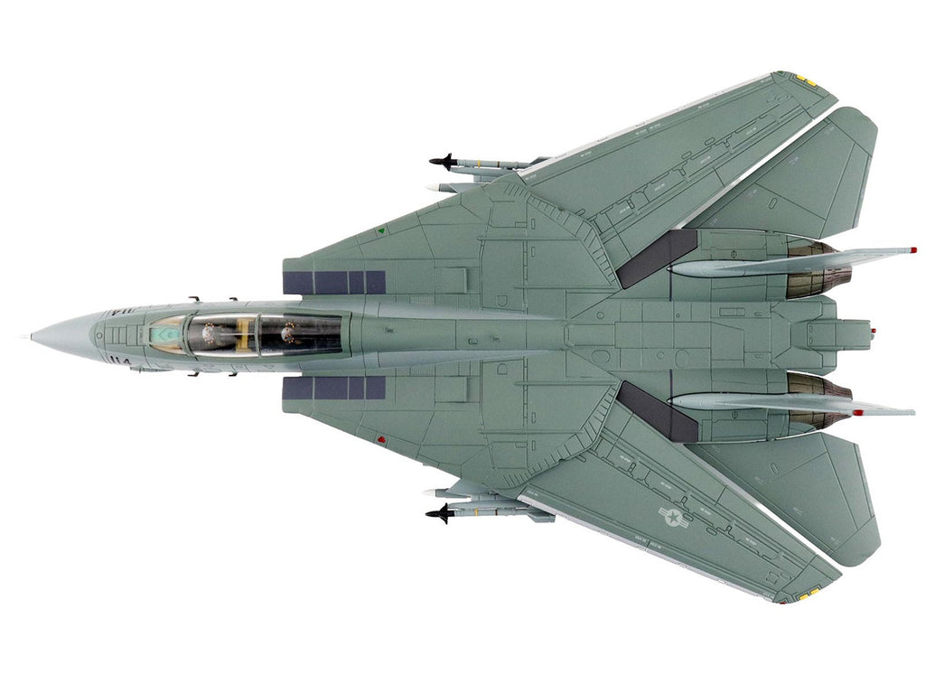 Grumman F-14A Tomcat Fighter Aircraft "VF-1 (with Optional Decals)" United States Navy "Air Power Series" 1/72 Diecast Model by Hobby Master-3