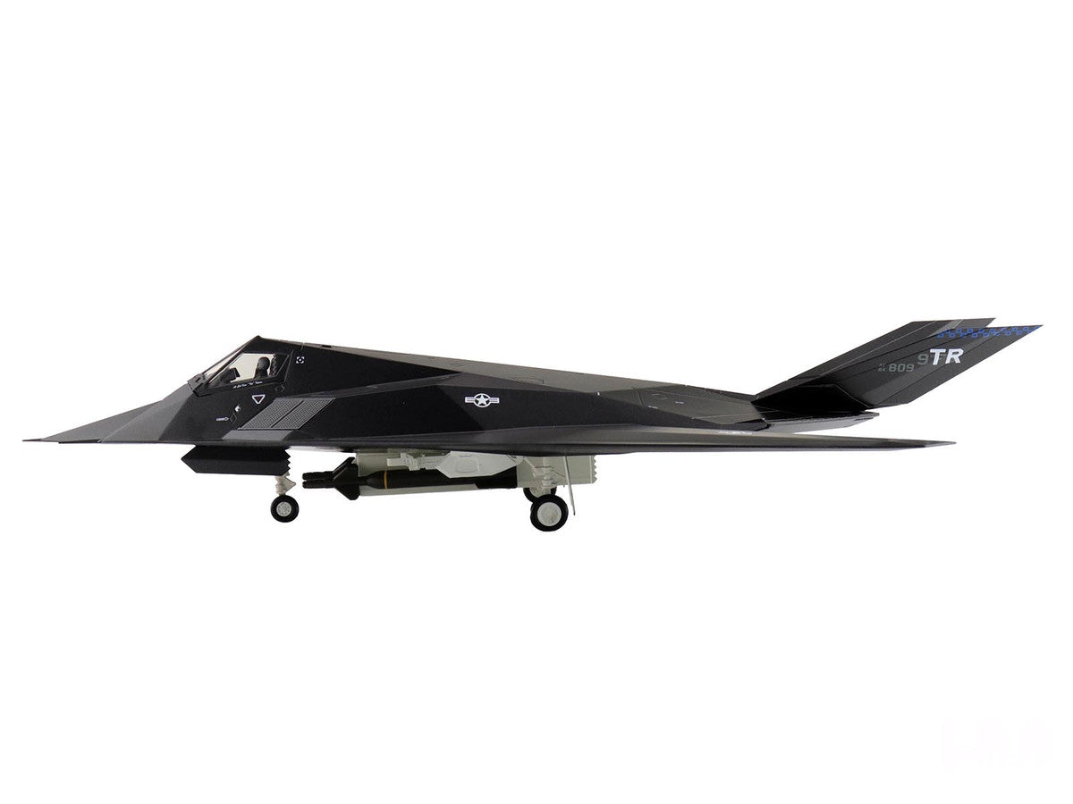 Lockheed F-117A Nighthawk Stealth Aircraft "84-0809" (2022) United States Air Force "Air Power Series" 1/72 Diecast Model by Hobby Master-0