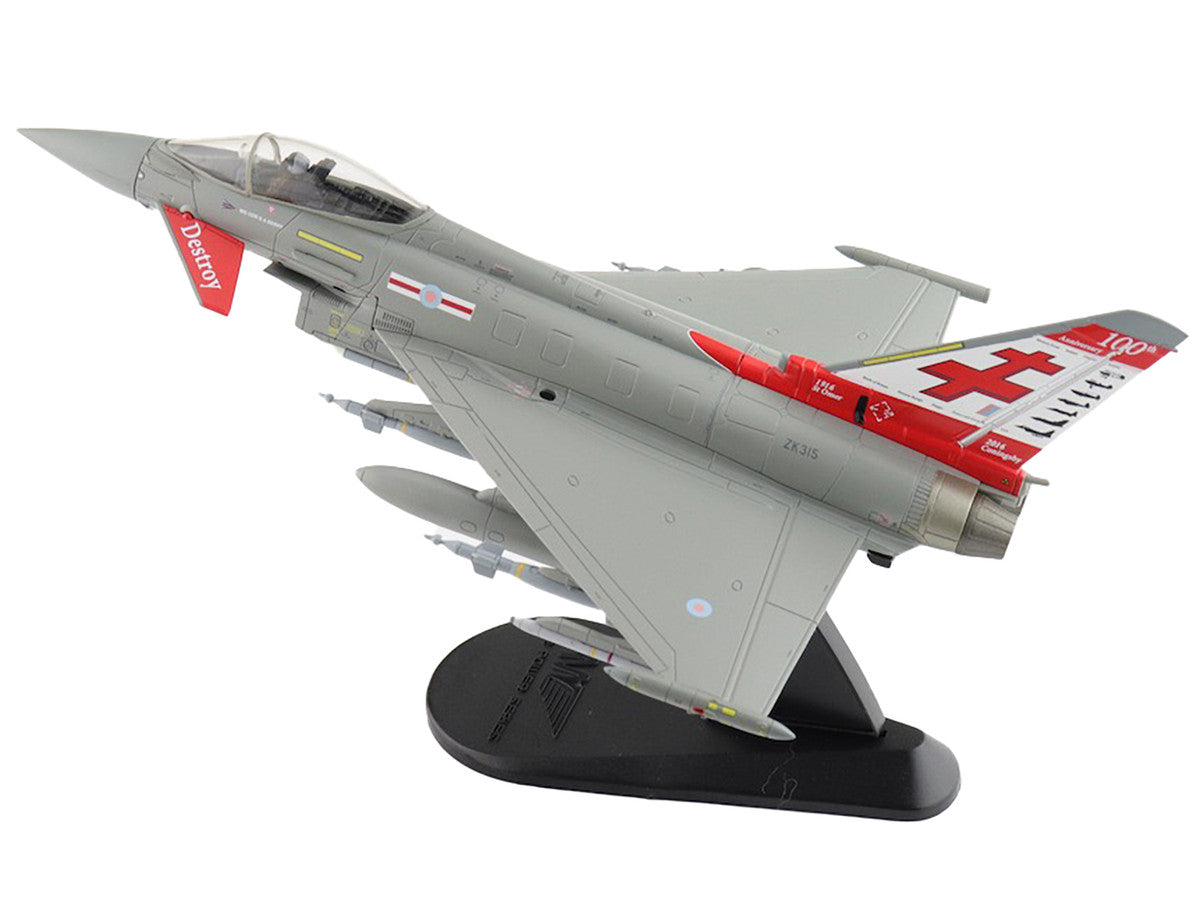 Eurofighter Typhoon Fighter Aircraft "ZK315 41 Squadron RAF Coningsby" (2015) Royal Air Force "Air Power Series" 1/72 Diecast Model by Hobby Master-3