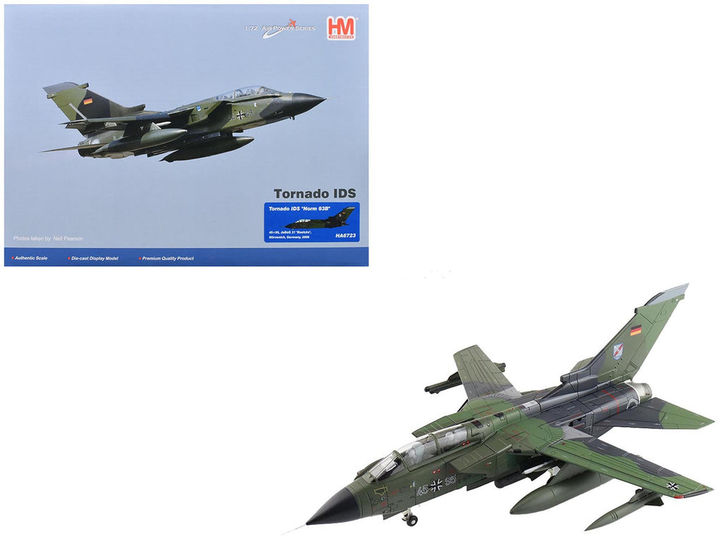 Panavia Tornado IDS Fighter-Bomber Aircraft "Norm 83B 45+95 JaBoG 31 'Boelcke' Norvenich Germany" (2008) German Luftwaffe "Air Power Series" 1/72 Diecast Model by Hobby Master-2