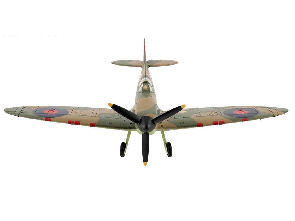 Supermarine Spitfire Mk.1a Fighter Aircraft "X4009 Flight Lieutenant P.C. Hughes" (1940) British Royal Air Force "Air Power Series" 1/48 Diecast Model by Hobby Master-0
