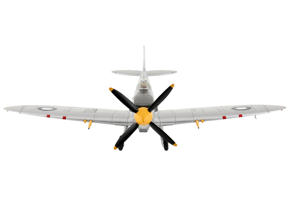 Supermarine Spitfire Mk VIII Fighter Aircraft "A53-379 Flight Lieutenant David Glaser No. 549 Squadron Strauss Airstrip" (1944) Royal Australian Air Force "Air Power Series" 1/48 Diecast Model by Hobby Master-1