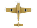 Messerschmitt Bf 109F-4 Fighter Aircraft "Marseille Yellow 14 3./JG27 Egypt" (1942) German Luftwaffe "Air Power Series" 1/48 Diecast Model by Hobby Master-1