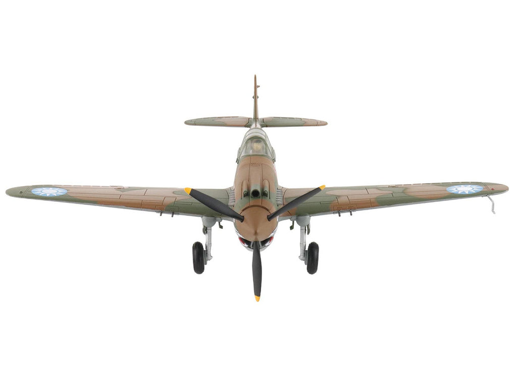 Curtiss P-40B Hawk 81-A2 Fighter-Bomber Aircraft "No.77 Robert Smith 3rd Pursuit Squadron" (1941) American Volunteer Group in China "Air Power Series" 1/48 Diecast Model by Hobby Master-0