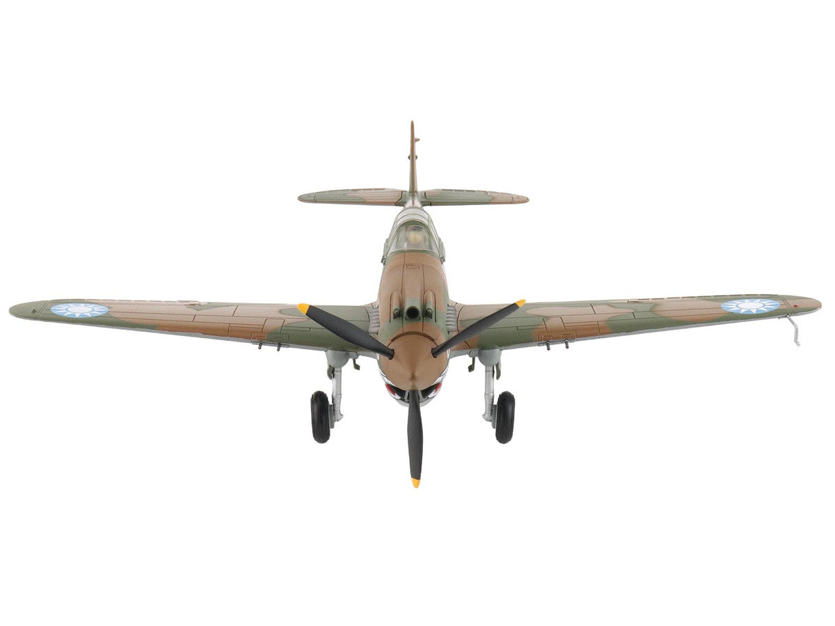 Curtiss P-40B Hawk 81-A2 Fighter-Bomber Aircraft "No.77 Robert Smith 3rd Pursuit Squadron" (1941) American Volunteer Group in China "Air Power Series" 1/48 Diecast Model by Hobby Master-0