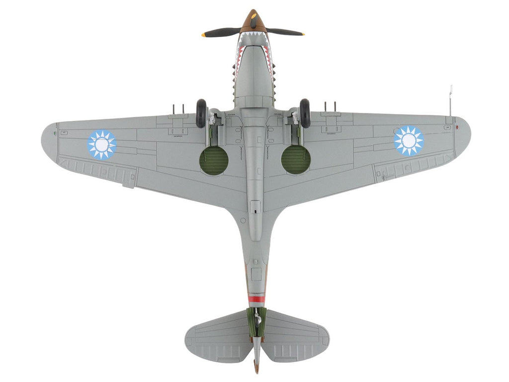 Curtiss P-40B Hawk 81-A2 Fighter-Bomber Aircraft "No.77 Robert Smith 3rd Pursuit Squadron" (1941) American Volunteer Group in China "Air Power Series" 1/48 Diecast Model by Hobby Master-3