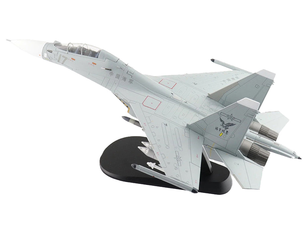 Sukhoi Su-30MK2 Flanker-G Fighter Aircraft "White 17 China" (2022) People's Liberation Army Naval Air Force (PLANAF) "Air Power Series" 1/72 Diecast Model by Hobby Master-3