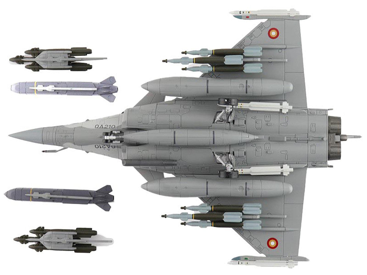 Dassault Rafale EQ Fighter Aircraft "QA210" (2019) Qatar Emiri Air Force "Air Power Series" 1/72 Diecast Model by Hobby Master-2
