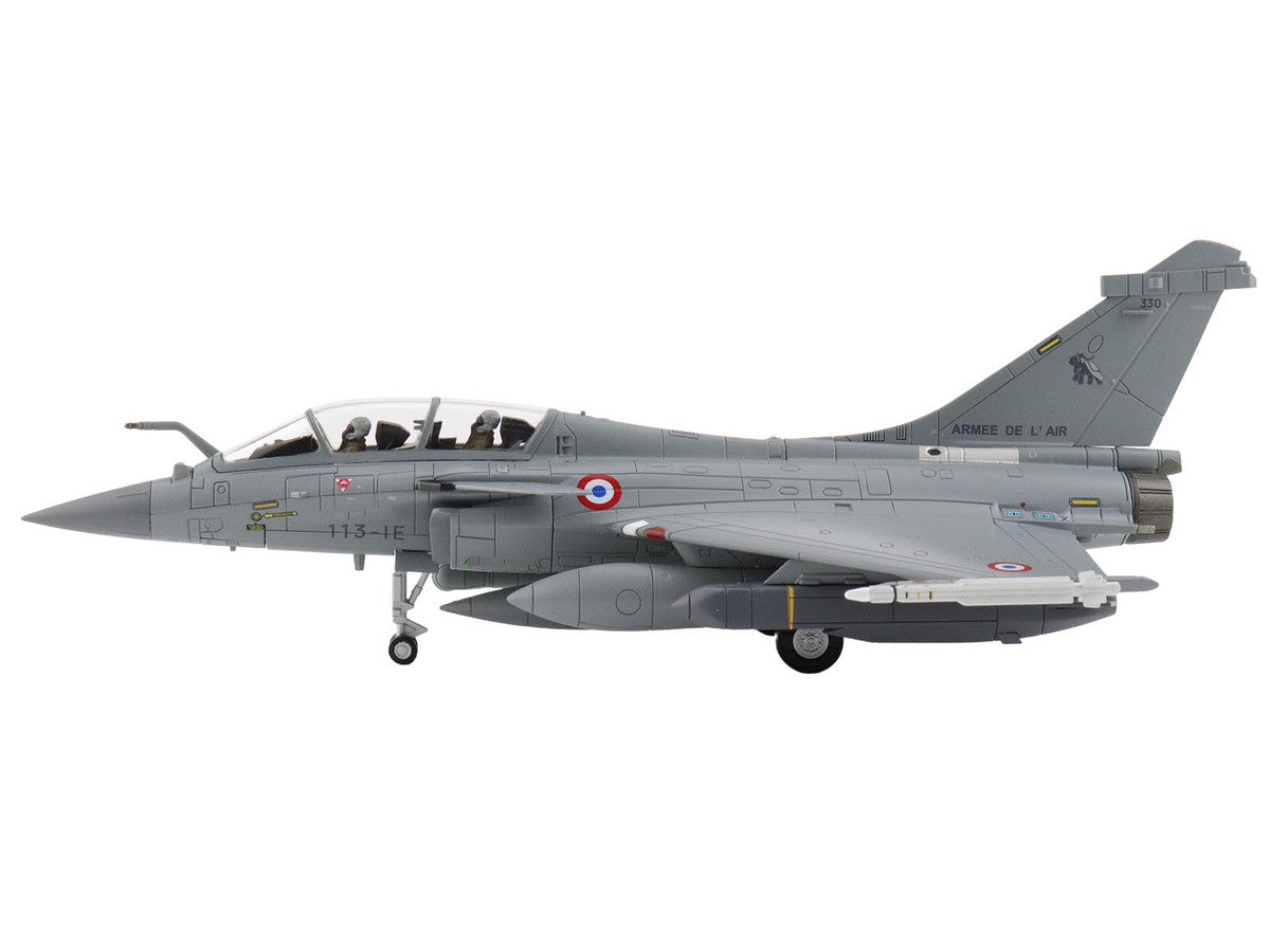 Dassault Rafale B Fighter Aircraft "113-IE/330 Libya" (2011) French Air Force "Air Power Series" 1/72 Diecast Model by Hobby Master-0
