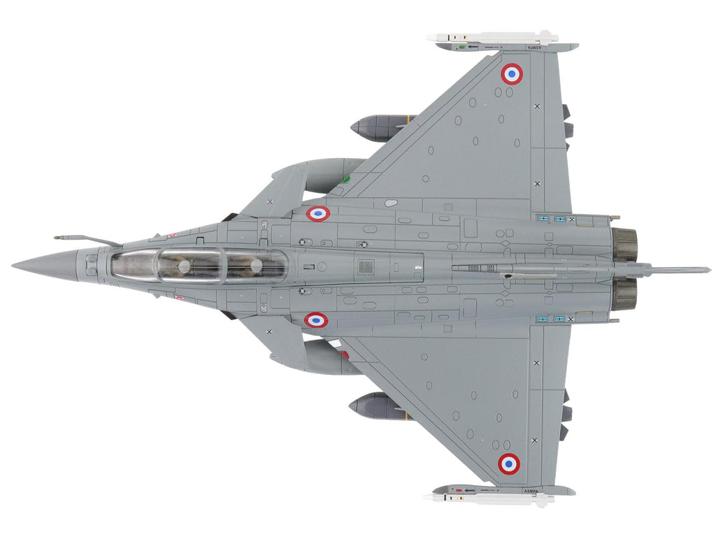 Dassault Rafale B Fighter Aircraft "113-IE/330 Libya" (2011) French Air Force "Air Power Series" 1/72 Diecast Model by Hobby Master