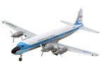 Douglas VC-118A Transport Aircraft "United States Air Force One 1254th Air Transport Wing Andrews Air Base" (53-3240) White with Blue Stripes 1/500 Diecast Model Airplane by Herpa-1