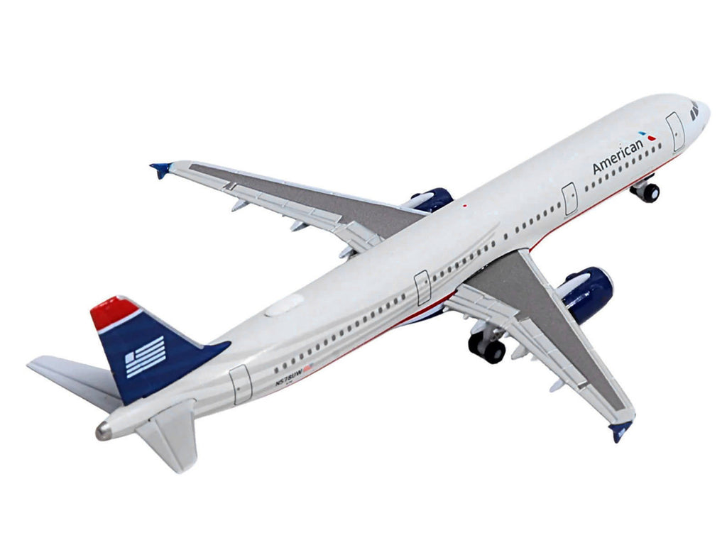 Airbus A321 Commercial Aircraft "American Airlines" (N578UW) Gray with Blue Tail 1/500 Diecast Model by Herpa-2