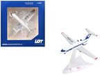 Yakovlev Yak-40 Commercial Aircraft "LOT Polish Airlines" (SP-GEA) White with Blue Stripes and Tail 1/200 Diecast Model by Herpa-4