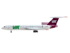 Tupolev TU-154M Commercial Aircraft "Air Via" (LZ-MIG) White with Red Tail 1/200 Diecast Model by Herpa-0