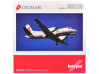 Saab 340 Commercial Aircraft "Crossair" (HB-AKN) White with Tail Graphics 1/200 Diecast Model Airplane by Herpa-0