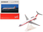 Douglas DC-9-30F Commercial Aircraft "Swissair" (HB-IFW) White with Red Stripes 1/200 Diecast Model Airplane by Herpa-2