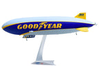 Zeppelin NT Aircraft "Goodyear Blimp - Wingfoot One" (N1A) Gray and Blue with Yellow Stripes 1/200 Diecast Model by Herpa-2