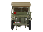 U.S. 1/4 ton Military Vehicle Olive Drab "Gen. Douglas MacArthur Leyte WWII" (1945) United States Army "Ground Power Series" 1/72 Diecast Model by Hobby Master-1