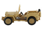 U.S. 1/4 ton Military Vehicle Desert Sand "British 8th Army Gen. Bernard Montgomery Sicily" (1943) Royal Army "Ground Power Series" 1/72 Diecast Model by Hobby Master-2
