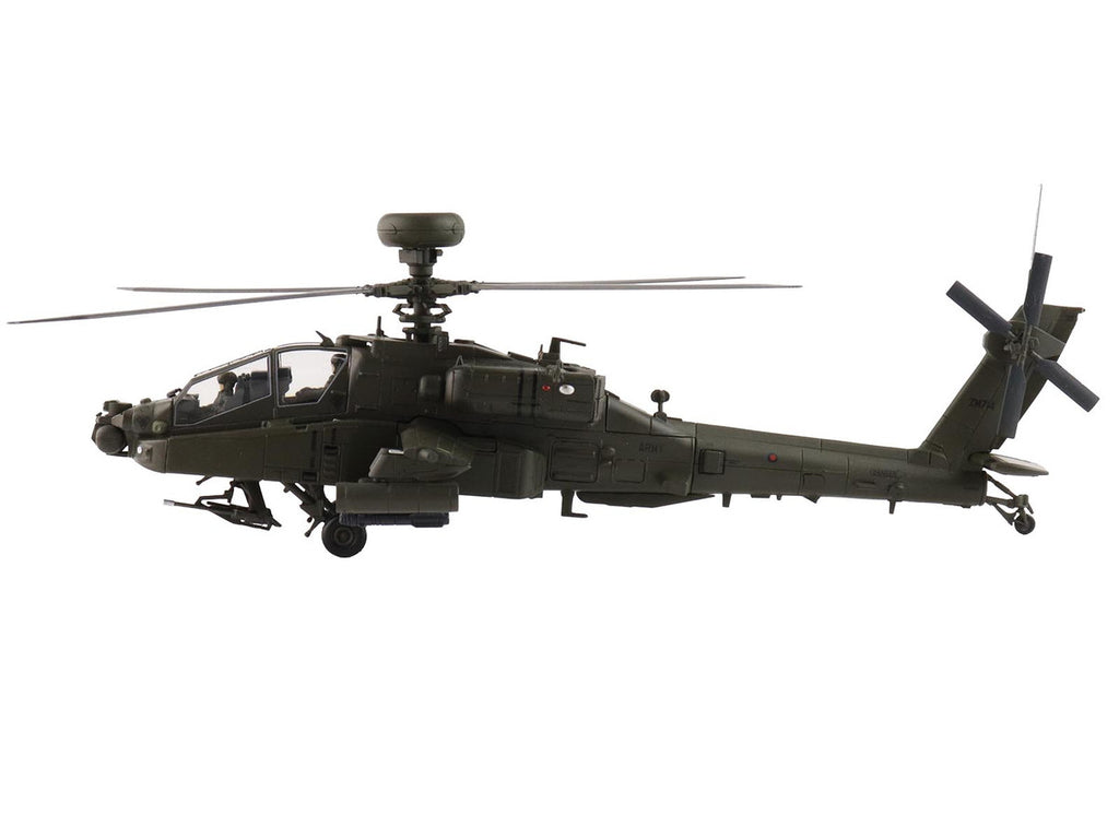Boeing AH-64E Apache Echo Attack Helicopter "ZM714 Middle Wallop" (2022) British Army "Air Power Series" 1/72 Diecast Model by Hobby Master-0