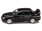Mitsubishi Lancer RS Evolution III RHD (Right Hand Drive) Black "Initial D" (1995-2013) Manga "Diorama Set Series" 1/64 Diecast Model car by Hobby Japan-2