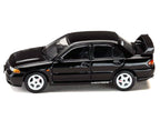 Mitsubishi Lancer RS Evolution III RHD (Right Hand Drive) Black "Initial D" (1995-2013) Manga "Diorama Set Series" 1/64 Diecast Model car by Hobby Japan
