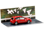 Honda Civic (EG6) RHD (Right Hand Drive) "Myogi Night Kids" Red "Initial D" (1995-2013) Manga "Diorama Set Series" 1/64 Diecast Model car by Hobby Japan