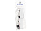 28' Dry Van Double Pup Trailers White Set of 2 pieces 1/87 (HO) Scale Plastic Model by HO Logistics