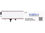 Box Trailer with Reefer White 1/87 (HO) Scale Plastic Model by HO Logistics-0