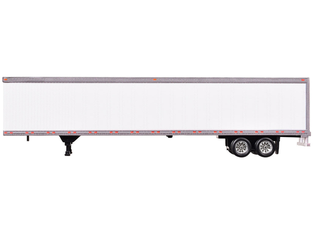 Box Dry Goods Trailer White 1/87 (HO) Scale Plastic Model by HO Logistics-1