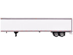 Box Dry Goods Trailer White 1/87 (HO) Scale Plastic Model by HO Logistics-1