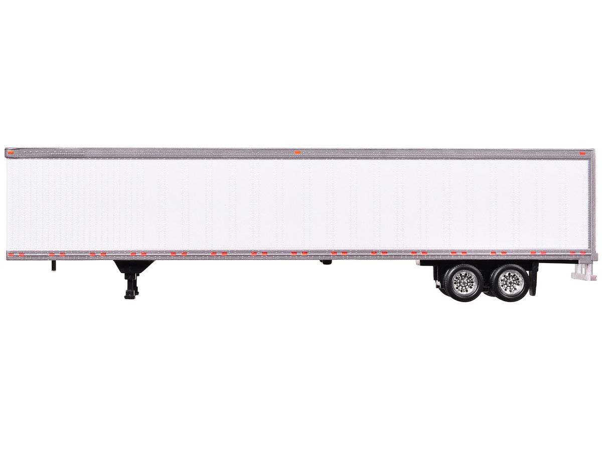 Box Dry Goods Trailer White 1/87 (HO) Scale Plastic Model by HO Logistics-1