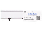 Box Dry Goods Trailer White 1/87 (HO) Scale Plastic Model by HO Logistics-2
