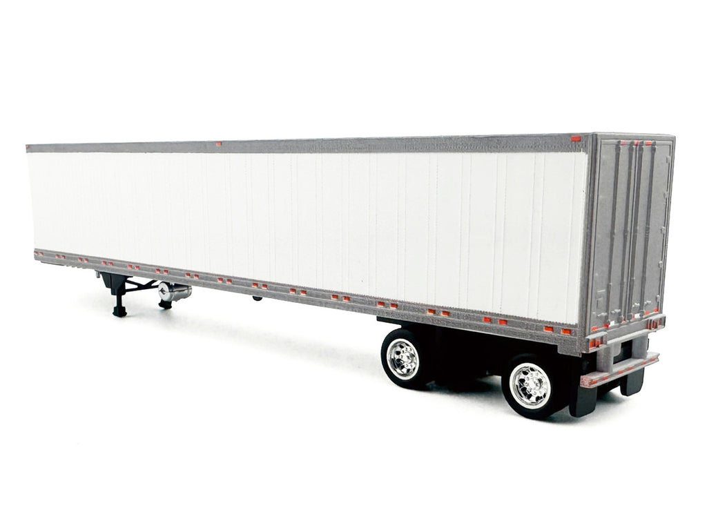53' Spread Axle Refrigerated Trailer White 1/87 (HO) Plastic Model Car by HO Logistics-2