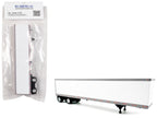 53' Spread Axle Dry Van Trailer White 1/87 (HO) Plastic Model Car by HO Logistics-0