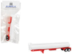 Tanker Trailer White and Red 1/87 (HO) Scale Plastic Model by HO Logistics-0