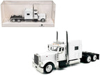 Peterbilt 389 Truck Tractor with Sleeper Cab White 1/87 (HO) Scale Plastic Model Car by HO Logistics-0