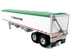 Covered Grain Trailer White with Green Tarp "Nutrena Feeds" 1/87 (HO) Plastic Model Car by HO Logistics-2